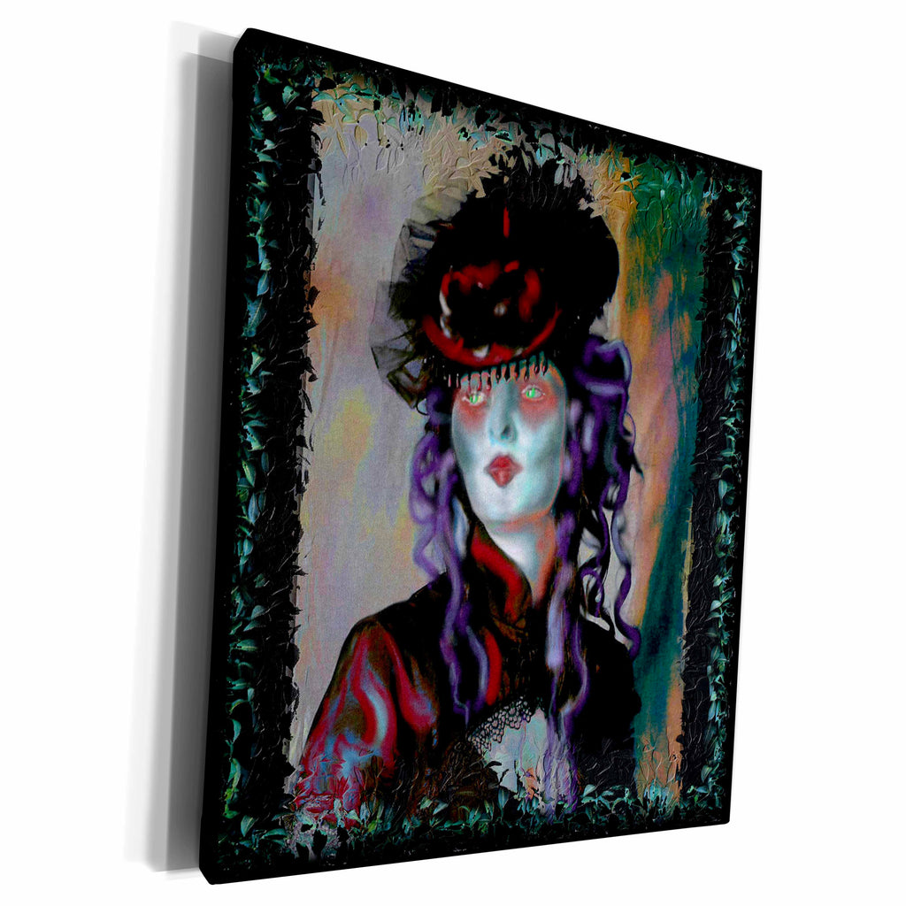 3dRose Madame La Comtesse vampire vampyre comtesse countess... - Museum Grade Canvas Wrap (cw_21474)