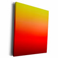 3dRose Bright Yellow, Orange, and Red Gradient - Museum Grade Canvas Wrap (cw_215456)