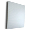 3dRose Blue and White Graph Paper Effect - Museum Grade Canvas Wrap (cw_215548)