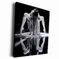 3dRose Ballerina with a Spanish style tutu reflected on the... - Museum Grade Canvas Wrap (cw_216038)