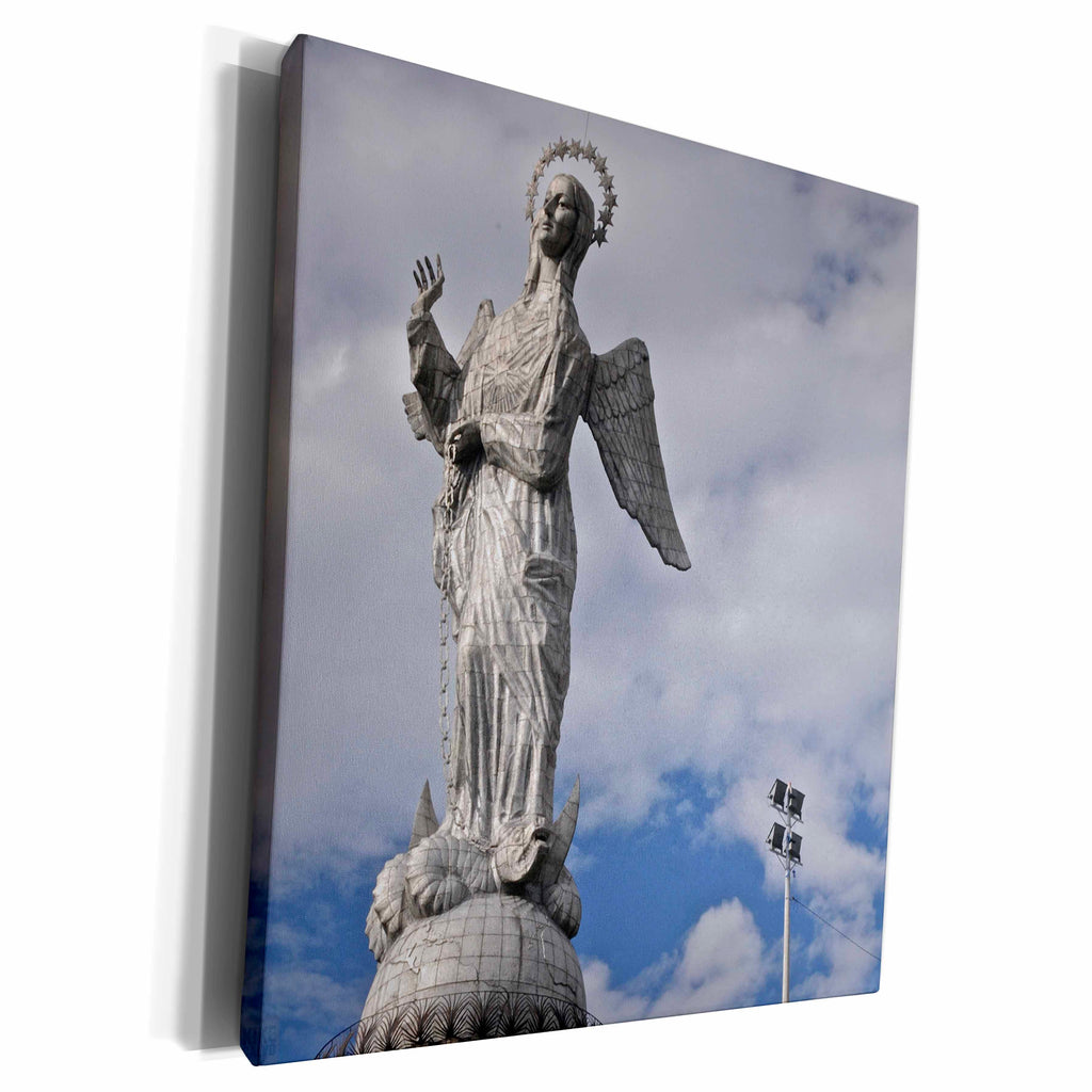 3dRose El Panecillo, Virgin of Quito - Museum Grade Canvas Wrap (cw_216084)