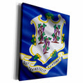 3dRose Connecticut state flag - Museum Grade Canvas Wrap (cw_216240)