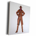 3dRose Western Badman Standing Hands On Hips - Museum Grade Canvas Wrap (cw_216498)