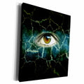 3dRose Evil eye. Monster, Devil, Alien. Popular image. - Museum Grade Canvas Wrap (cw_216546)
