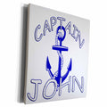 3dRose Captain John. Personalized quotes. - Museum Grade Canvas Wrap (cw_216554)