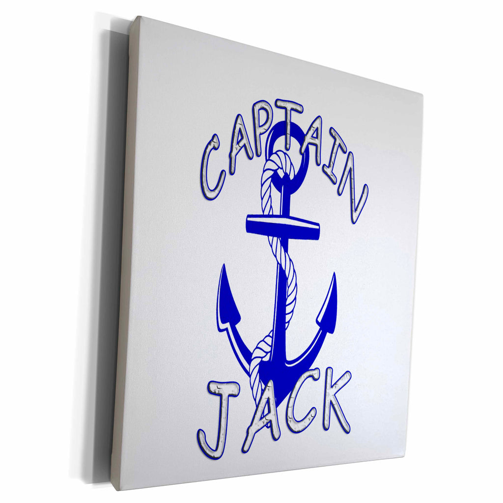 3dRose Captain Jack. Personalized quotes. - Museum Grade Canvas Wrap (cw_216569)