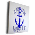 3dRose Captain Wyatt. Personalized quotes. - Museum Grade Canvas Wrap (cw_216575)