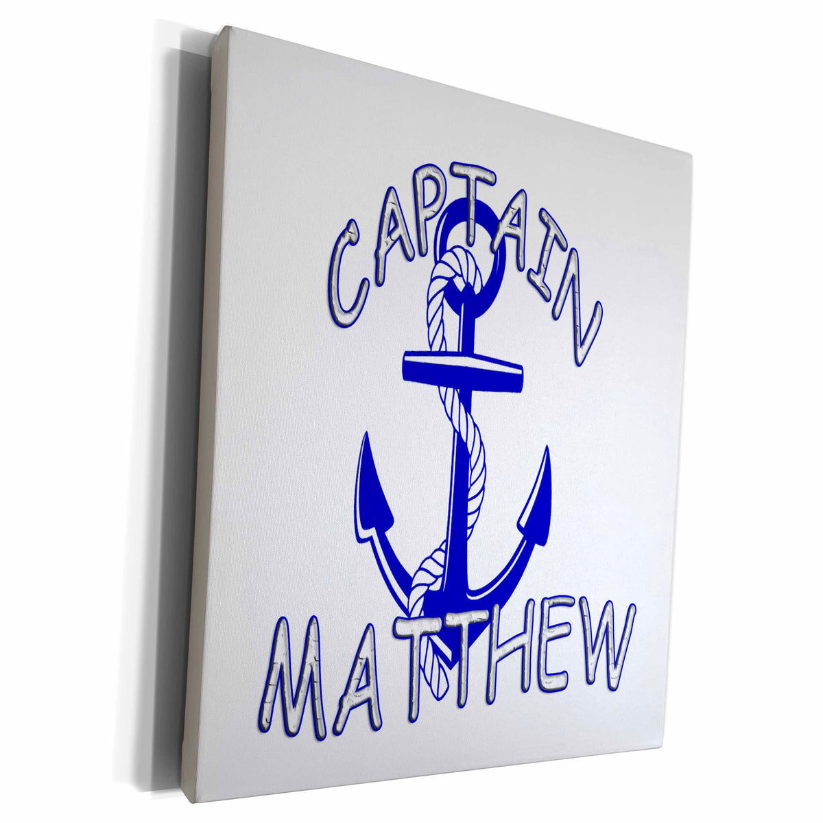 3dRose Captain Matthew. Personalized quotes. - Museum Grade Canvas Wrap (cw_216577)