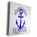 3dRose Captain Hunter. Personalized quotes. - Museum Grade Canvas Wrap (cw_216584)