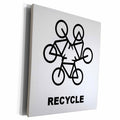 3dRose Recycle Emblem from Bicycles - Museum Grade Canvas Wrap (cw_217319)