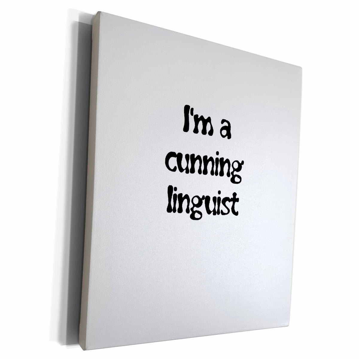3dRose Im A Cunning Linguist - Museum Grade Canvas Wrap (cw_217329)
