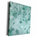 3dRose PS Chic - Mint Green Chic Watercolor Splatter - Museum Grade Canvas Wrap (cw_217574)