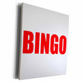 3dRose Xander sports quotes - BINGO, white background - Museum Grade Canvas Wrap (cw_218485)