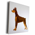 3dRose Fun Doberman Pinscher Puppy Dog Original Art - Museum Grade Canvas Wrap (cw_218744)