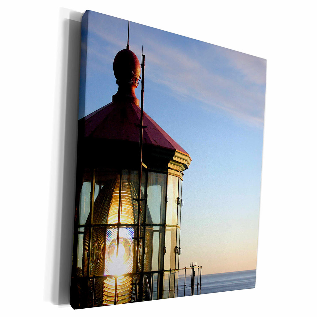 3dRose Paul Honatke Photography - Haceta Lighthouse - Museum Grade Canvas Wrap (cw_21885)