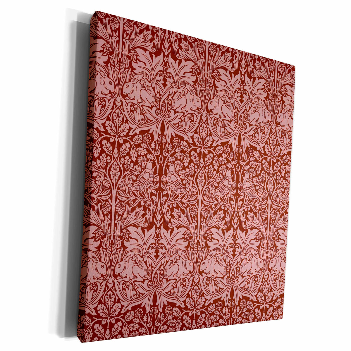 3dRose William Morris Brer Rabbit Chintz Pattern in Two Tone... - Museum Grade Canvas Wrap (cw_219397)