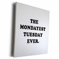 3dRose THE MONDAYEST TUESDAY EVER. - Museum Grade Canvas Wrap (cw_221157)