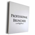 3dRose PROFESSIONAL BRUNCHER, BLACK TEXT ON WHITE BACKGROUND - Museum Grade Canvas Wrap (cw_221185)
