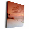3dRose Florene Beach - Beachy Peach - Museum Grade Canvas Wrap (cw_22132)