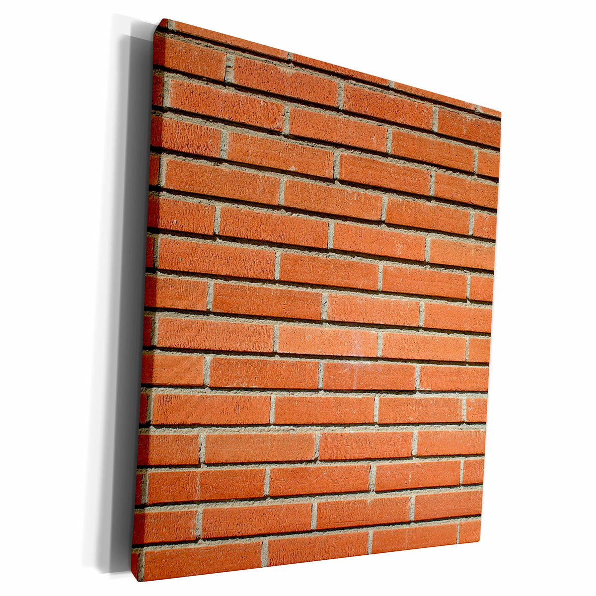 3dRose Red bricks wall with an ordinary pattern as a... - Museum Grade Canvas Wrap (cw_221499)