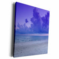 3dRose Florene Sunset - Very Purple Clouds - Museum Grade Canvas Wrap (cw_22221)