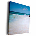 3dRose Gorgeous Empty Beach On Rocky Coast - Museum Grade Canvas Wrap (cw_22275)