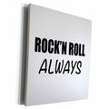 3dRose Tory Anne Collections Quotes - ROCKN ROLL ALWAYS - Museum Grade Canvas Wrap (cw_223203)
