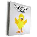 3dRose Funny Teacher Chick Cartoon - Museum Grade Canvas Wrap (cw_223331)
