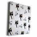 3dRose Image of Ice Skating Repeat Pattern - Museum Grade Canvas Wrap (cw_223465)