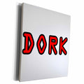 3dRose EvaDane - Quotes - Dork Red - Museum Grade Canvas Wrap (cw_223935)