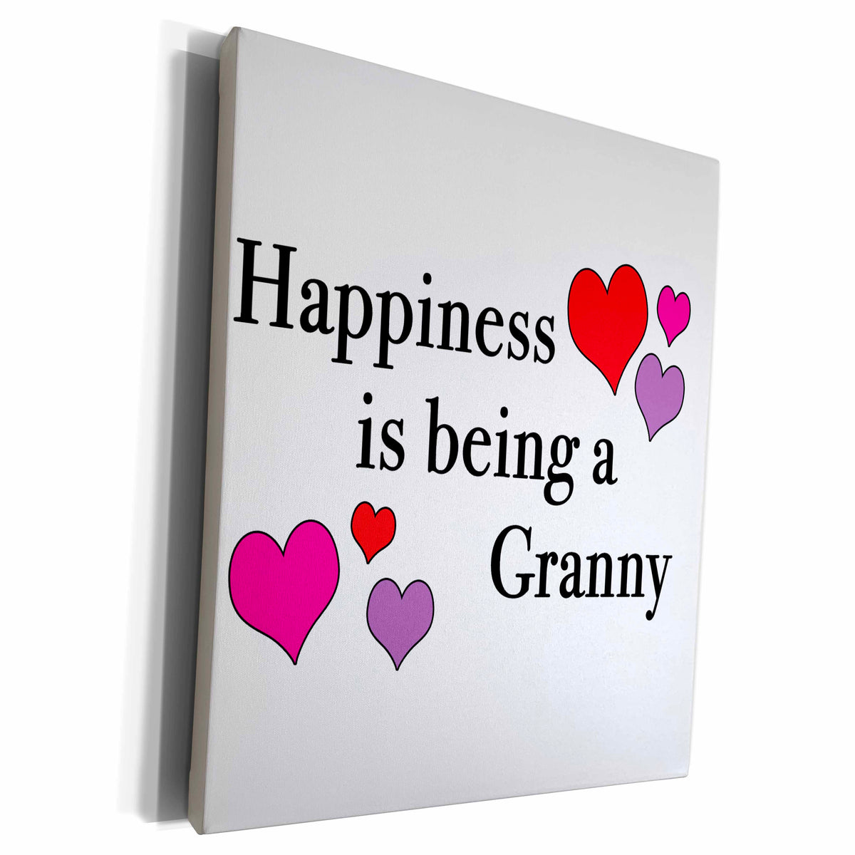 3dRose EvaDane - Quotes - Happiness Is Being A Granny - Museum Grade Canvas Wrap (cw_223970)