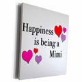 3dRose EvaDane - Quotes - Happiness Is Being A Mimi - Museum Grade Canvas Wrap (cw_223974)