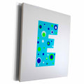 3dRose BrooklynMeme Designs - Boys blue letter E - Museum Grade Canvas Wrap (cw_224087)