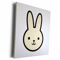 3dRose BrooklynMeme Animals - Cute cartoon bunny - Museum Grade Canvas Wrap (cw_224183)