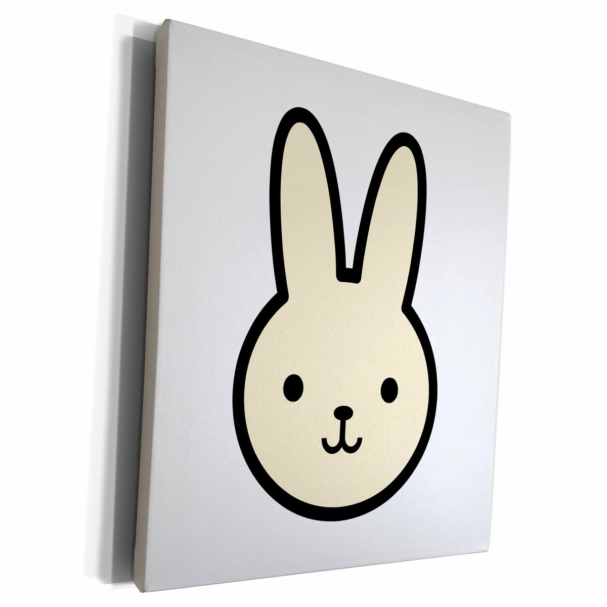 3dRose BrooklynMeme Animals - Cute cartoon bunny - Museum Grade Canvas Wrap (cw_224183)