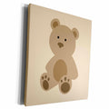 3dRose BrooklynMeme Animals - Cute teddy bear - Museum Grade Canvas Wrap (cw_224228)