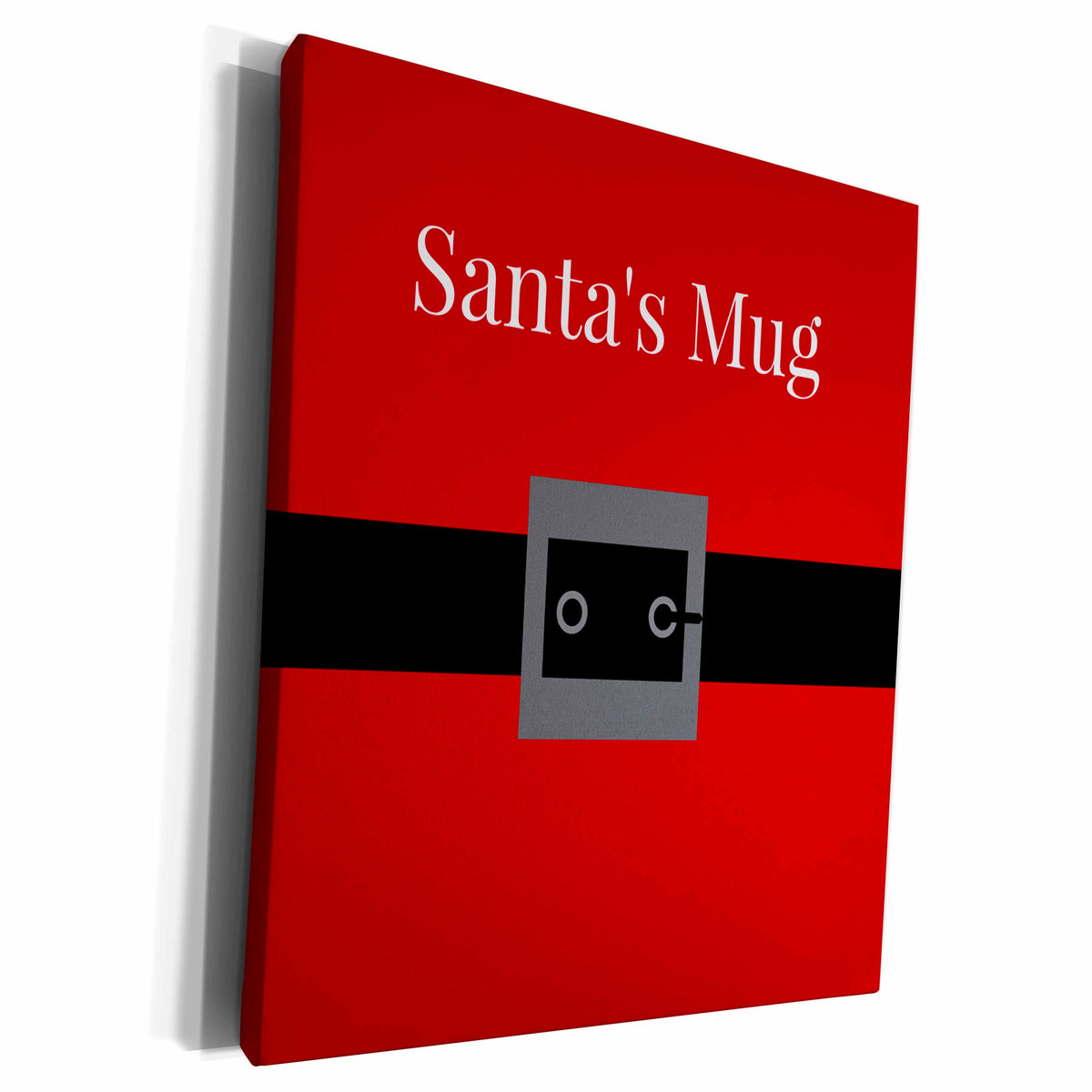 3dRose BrooklynMeme Christmas - Santas mug - Museum Grade Canvas Wrap (cw_224261)
