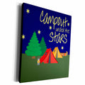 3dRose TNMGraphics Camping - Campout Under the Stars - Museum Grade Canvas Wrap (cw_224836)