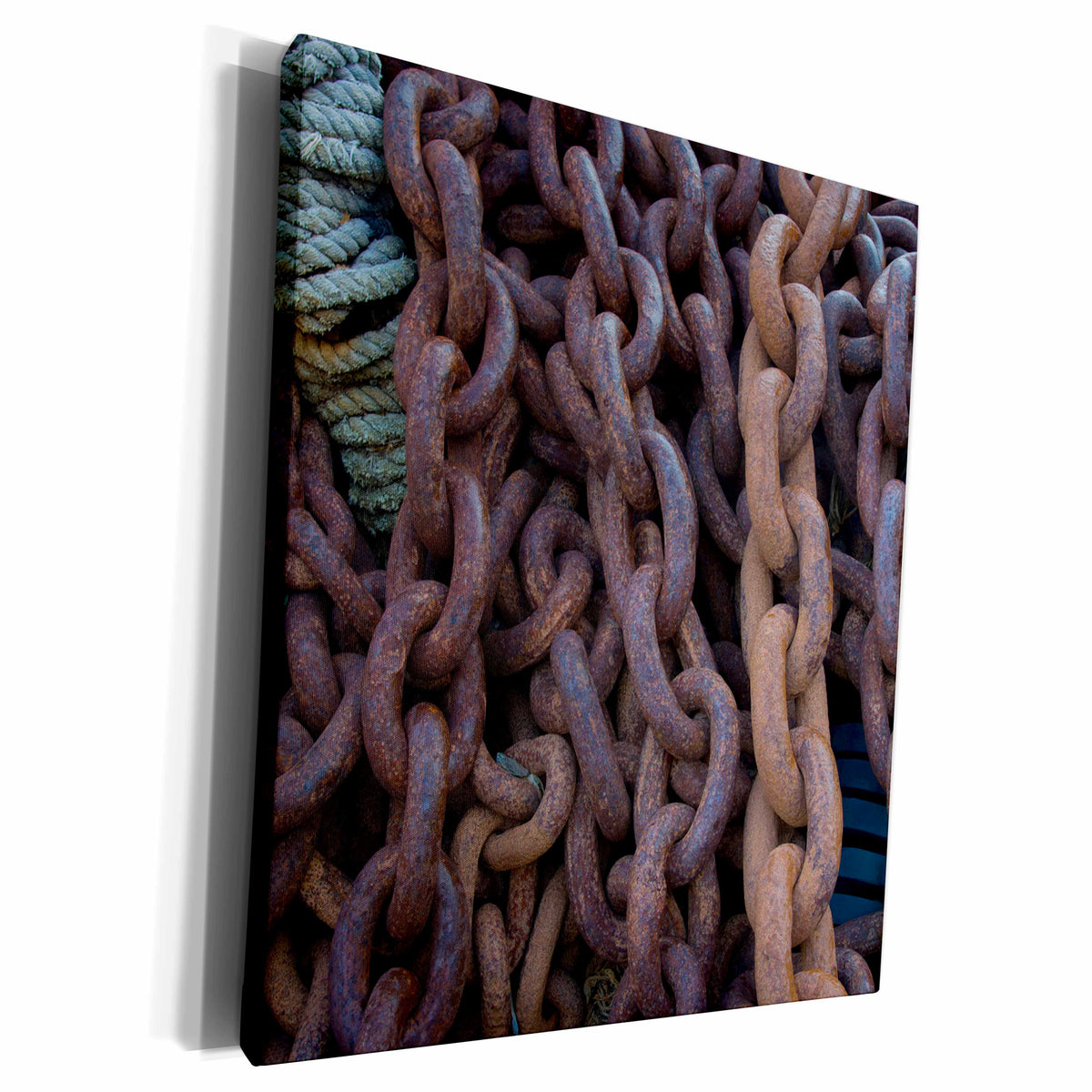 3dRose South Georgia. Giant rusted chains used to pull... - Museum Grade Canvas Wrap (cw_225239)