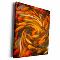 3dRose Koi in circular design and pattern. - Museum Grade Canvas Wrap (cw_225475)