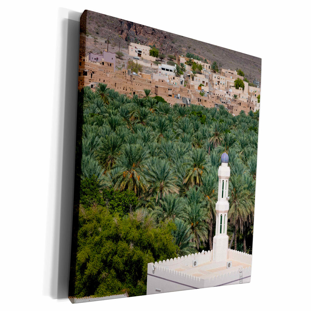 3dRose Overlook from a building, Oman - Museum Grade Canvas Wrap (cw_225944)