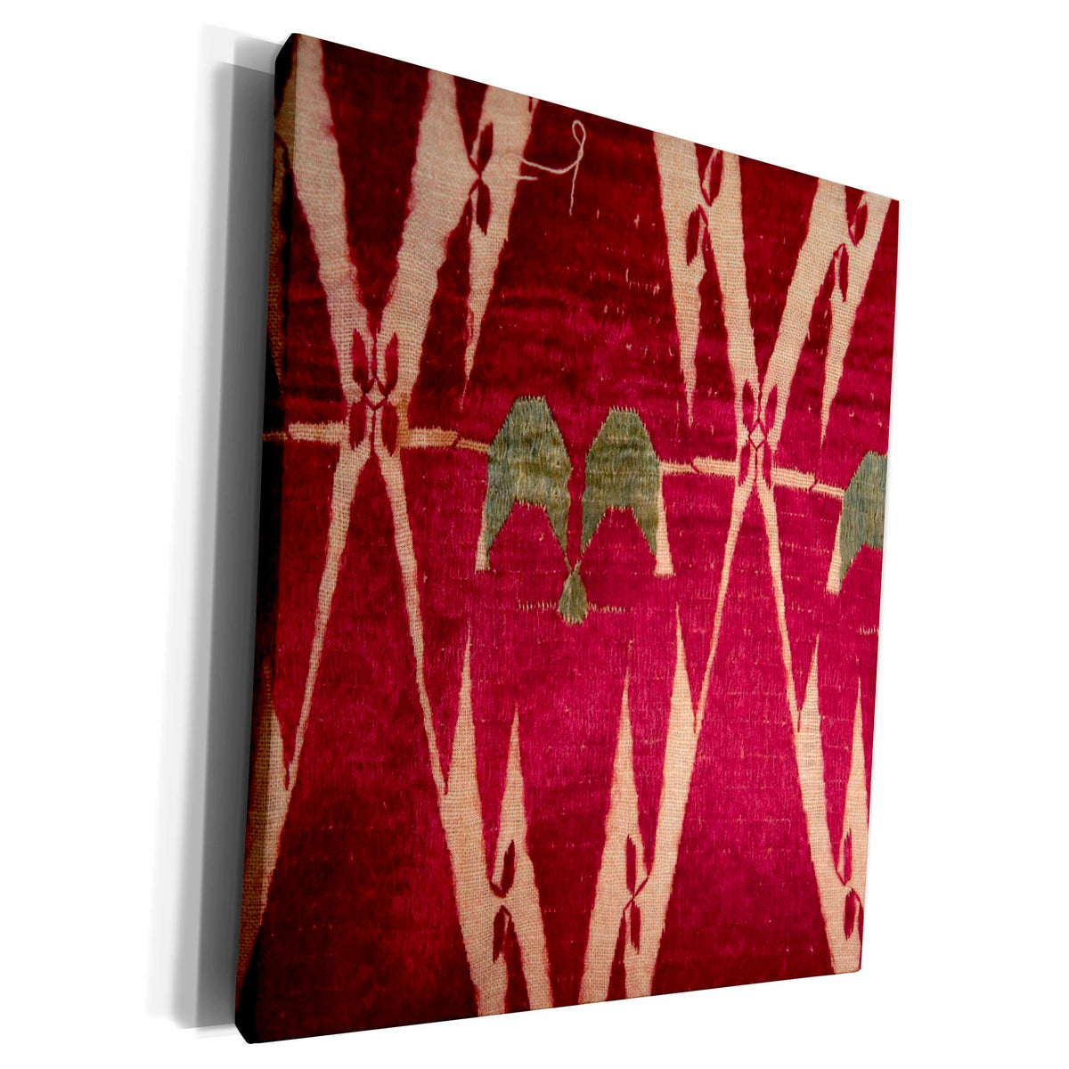 3dRose Motif from Antique Textile - Museum Grade Canvas Wrap (cw_225973)