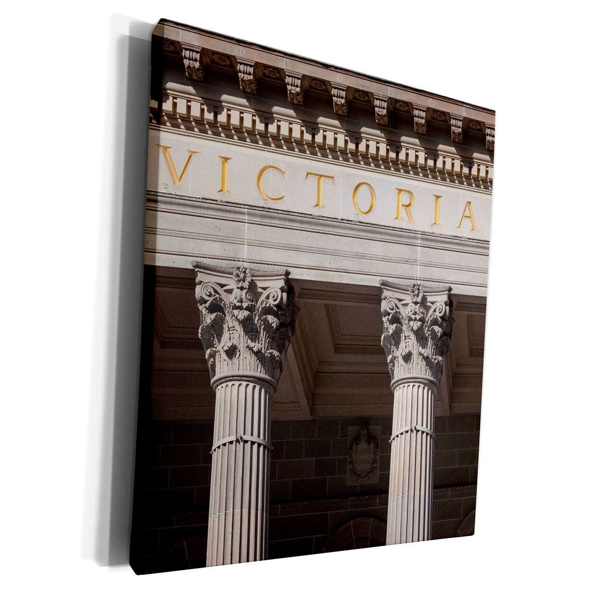 3dRose Australia, Victoria, Melbourne, Victoria State Library - Museum Grade Canvas Wrap (cw_226277)
