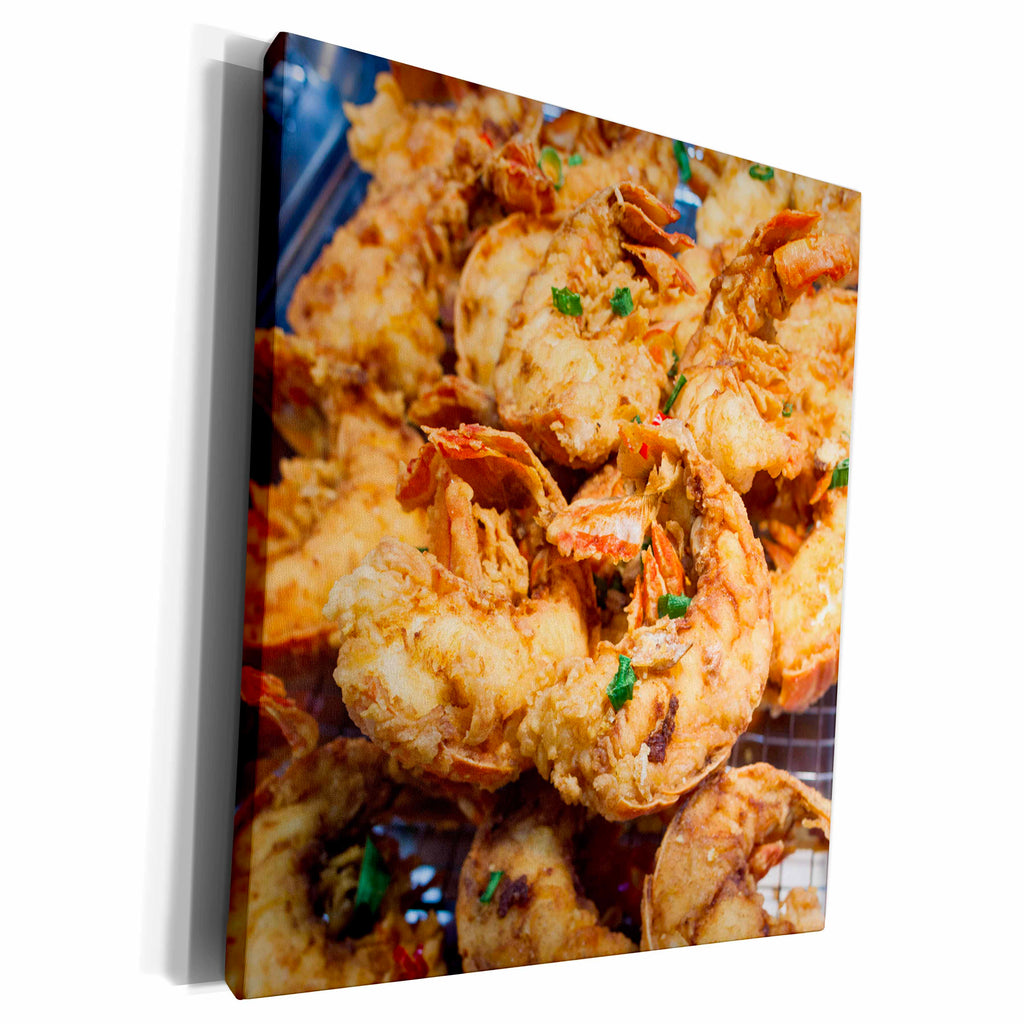 3dRose Australia, Market, prepared seafood - Museum Grade Canvas Wrap (cw_226401)