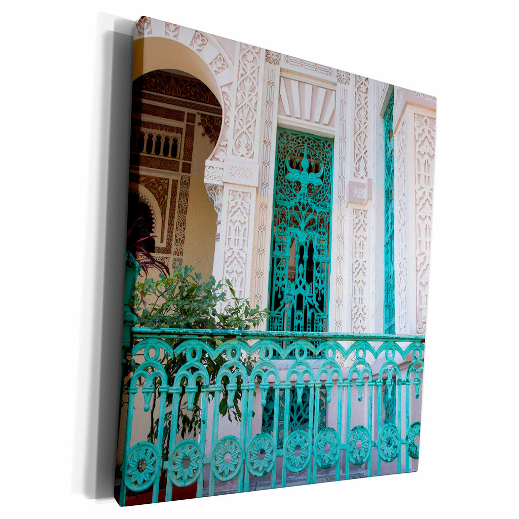 3dRose Cuba, Cienfuegos Palace. Mughal style. - Museum Grade Canvas Wrap (cw_226536)