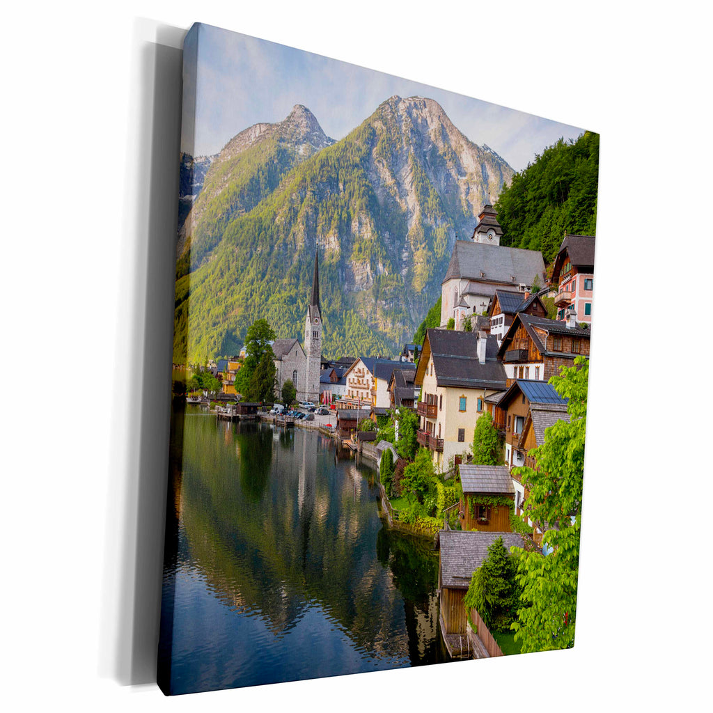 3dRose Hallstatt, Salzkammergut, Upper Austria, Austria - Museum Grade Canvas Wrap (cw_227025)