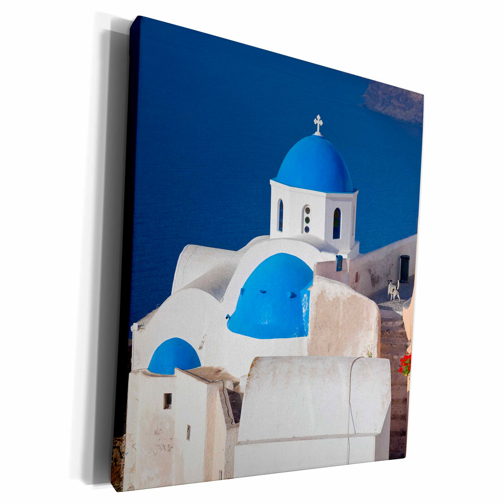 3dRose Santorini, Cyclades islands, Greece - Museum Grade Canvas Wrap (cw_227429)