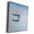 3dRose Two Thunderbird jets mirroring, one upside down - Museum Grade Canvas Wrap (cw_230546)