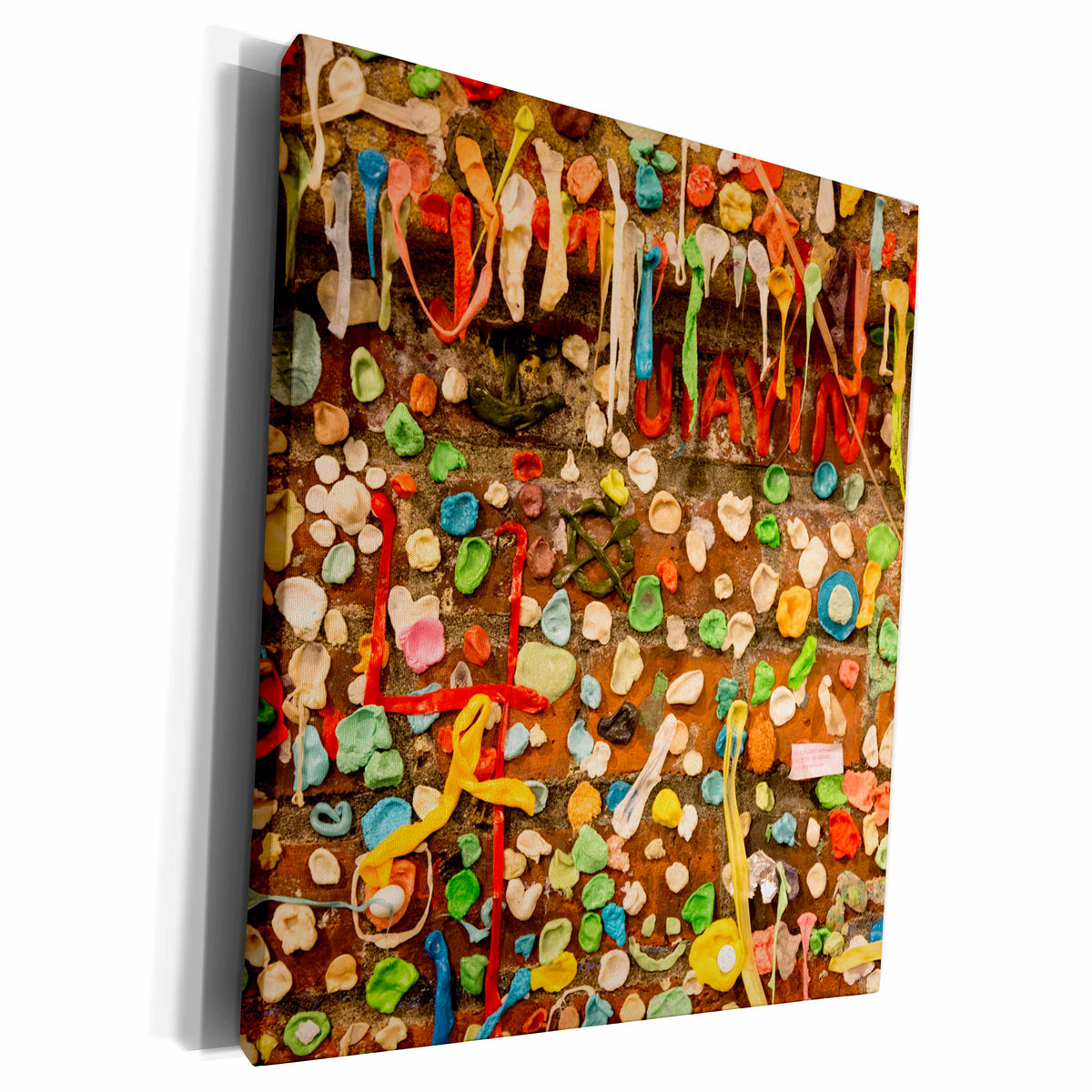 3dRose USA, Washington State, Seattle. Gum wall. - Museum Grade Canvas Wrap (cw_231663)
