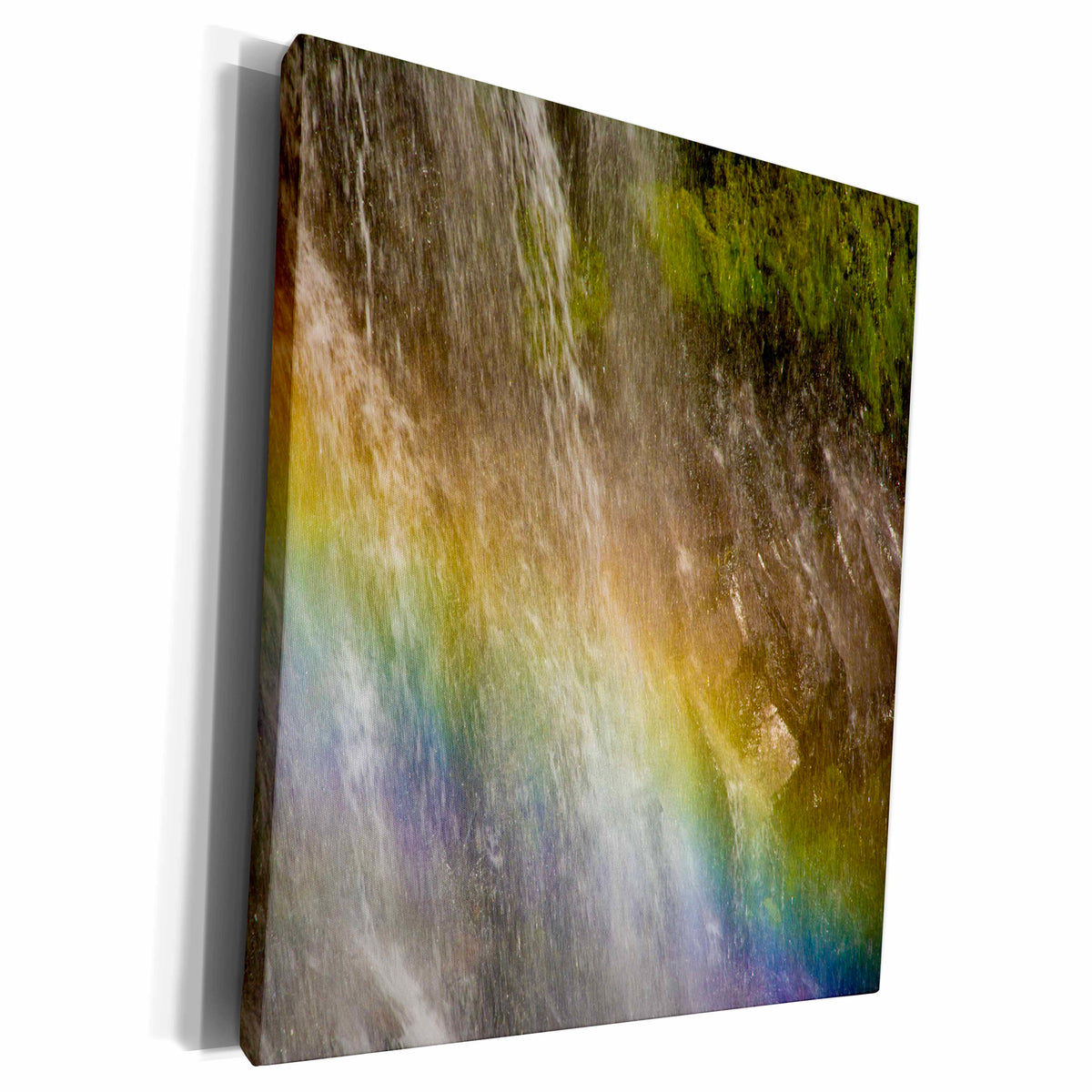3dRose Rainbow, Narada Falls, Mount Rainier National Park,... - Museum Grade Canvas Wrap (cw_231778)